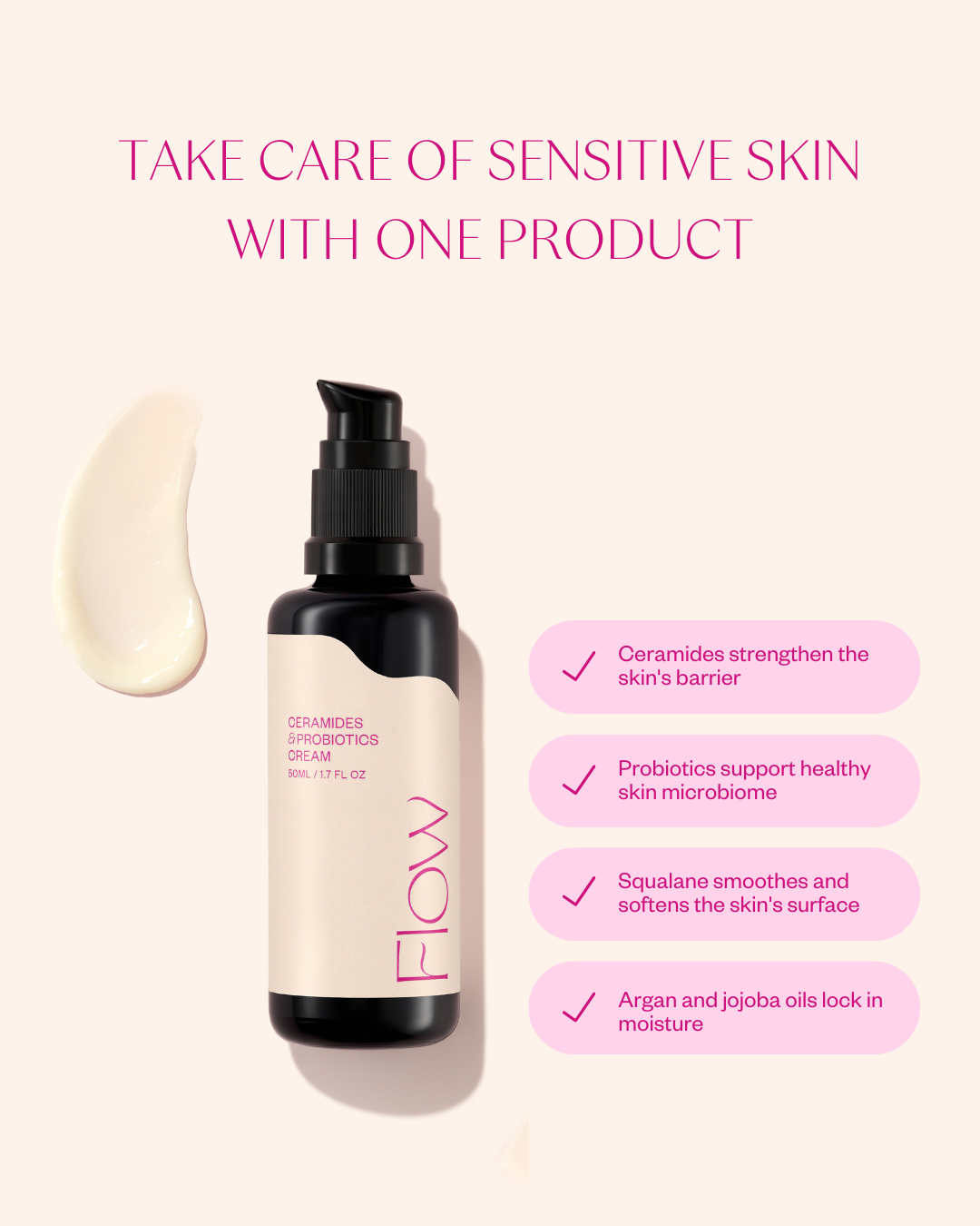 Flow Cosmetics Ceramides & Probiotics cream 50ml