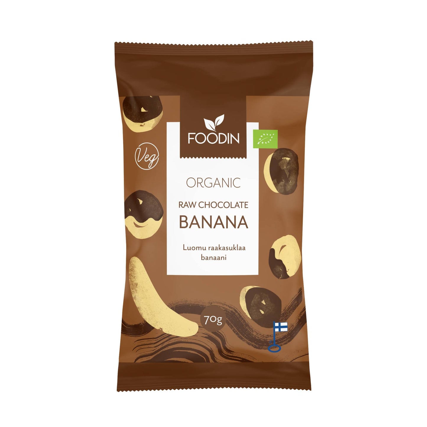 Foodin Raw Chocolate Banana, Organic 70g