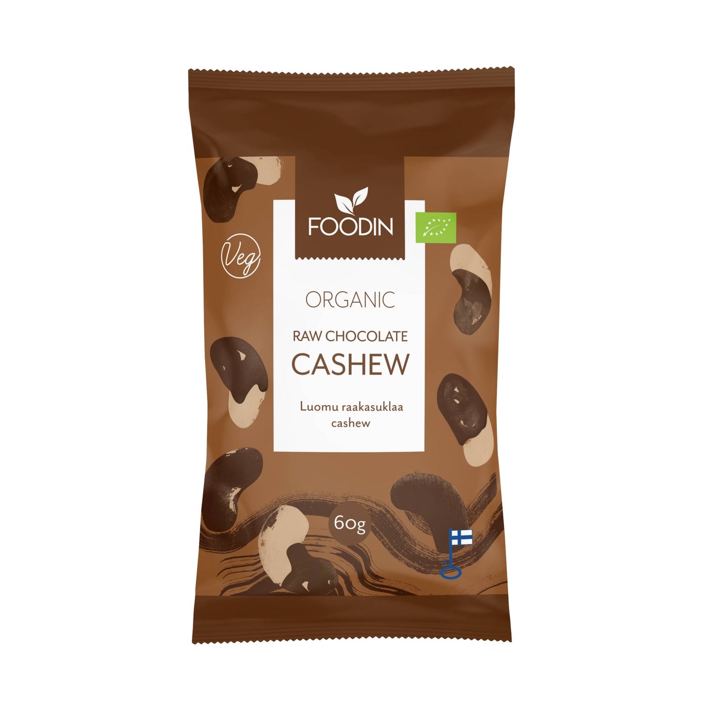 Foodin Raw Chocolate Cashew, Organic 60g