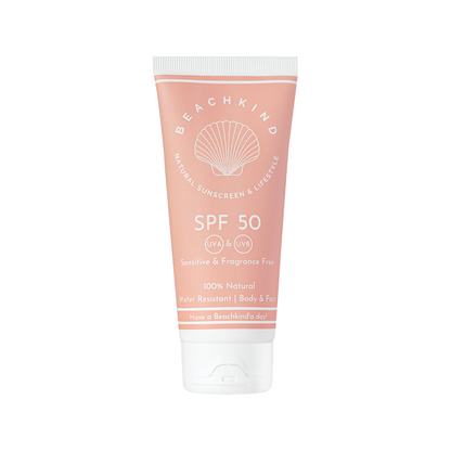 Beachkind Natural SPF50 Sensitive Sunscreen 100ml