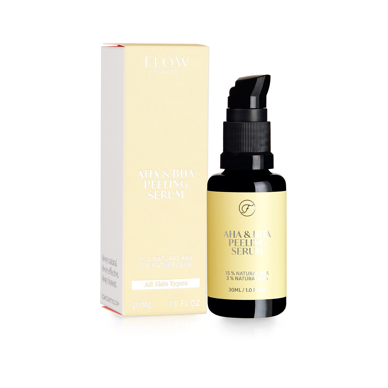 Flow Cosmetics AHA & BHA Peeling Serum, 2 sizes