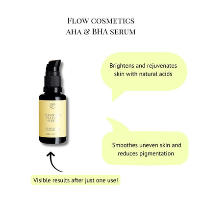 Flow Cosmetics AHA & BHA Peeling Serum, 2 sizes