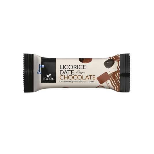 Foodin Licorice Date Bar Chocolate 35 g