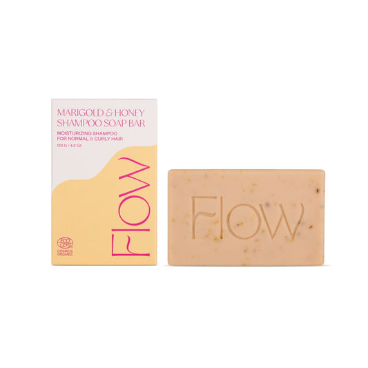 Flow Cosmetics Marigold & Honey Shampoo Soap Bar