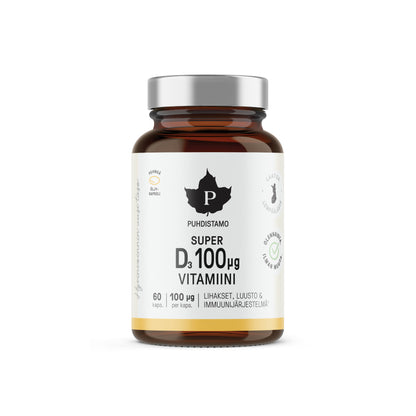 Puhdistamo Super Vitamin D 100 μg - 60 caps
