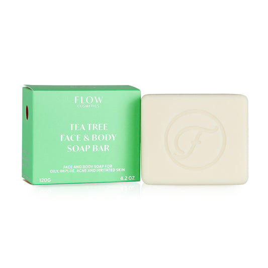 Flow Cosmetics Tea Tree Face & Body Soap Bar 120g