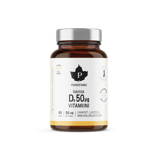 Puhdistamo Strong Vitamin D 50 ug - 60 caps