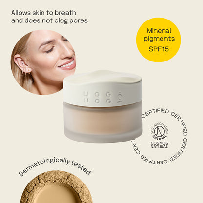 Uoga Uoga Mineral Foundation Powder with Amber SPF15 10g
