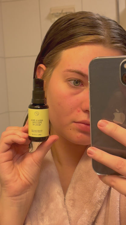 Flow Cosmetics AHA & BHA Peeling Serum -yöseerumi, 2 kokoa